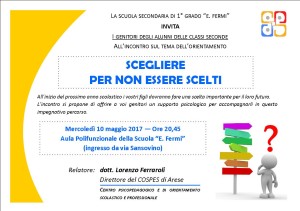 Volantino orientamento x genitori seconde